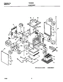 04 - Lower Body parts for Frigidaire Range TEO356BHD2 from AppliancePartsPros.com