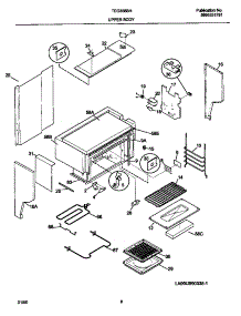 05 - Upper Body parts for Frigidaire Range TEO356BHD2 from AppliancePartsPros.com