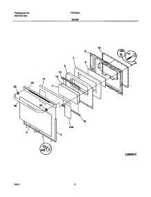 09 - Door parts for Tappan Range TEF364AQA from AppliancePartsPros.com