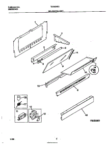 02 - Splasher / Light parts for Frigidaire Range TEO353SCDD from AppliancePartsPros.com