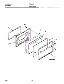 07 - Lower Door parts for Frigidaire Range TEO353SCDD from AppliancePartsPros.com