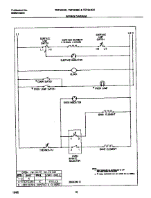 07 - Wiring Diagram parts for Frigidaire Range TEF324BCWB from AppliancePartsPros.com