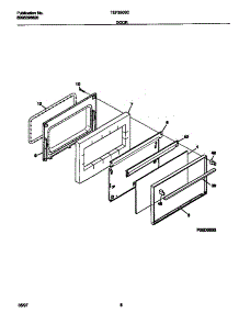 05 - Door parts for Frigidaire Range TEF350SCDE from AppliancePartsPros.com