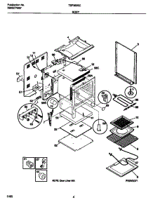 03 - Body parts for Frigidaire Range TEF350SCWB from AppliancePartsPros.com