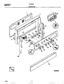02 - Backguard parts for Frigidaire Range TEF352SCDB from AppliancePartsPros.com
