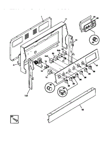 02 - Backguard parts for Frigidaire Range TEF357BCDA from AppliancePartsPros.com
