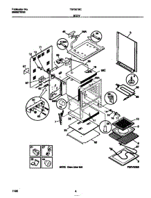 03 - Body parts for Frigidaire Range TEF357BCWB from AppliancePartsPros.com