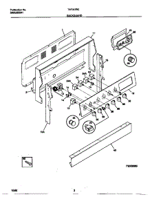 02 - Backguard parts for Frigidaire Range TEF357BCWC from AppliancePartsPros.com
