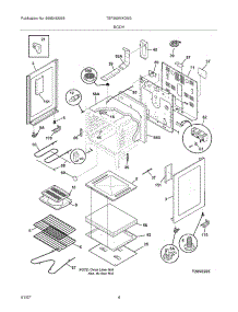 05 - Body parts for Tappan Range TEF360MXDSG from AppliancePartsPros.com
