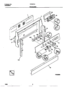 02 - Backguard parts for Frigidaire Range TEF367CCSC from AppliancePartsPros.com