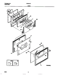 04 - Door parts for Frigidaire Oven TEB540CCBA from AppliancePartsPros.com