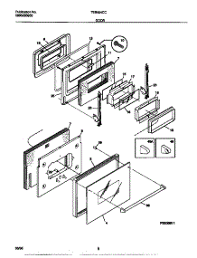 04 - Door parts for Frigidaire Oven TEB554CCB3 from AppliancePartsPros.com