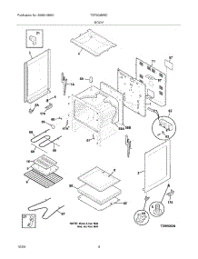 05 - Body parts for Tappan Range TEF303BWD from AppliancePartsPros.com