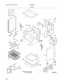 05 - Body parts for Tappan Range TEF303BWF from AppliancePartsPros.com