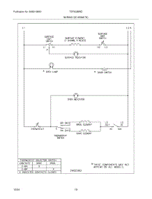 10 - Wiring Schematic parts for Tappan Range TEF303BWD from AppliancePartsPros.com