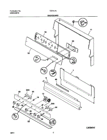 03 - Backguard parts for Tappan Range TEF317AWA from AppliancePartsPros.com