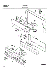 03 - Backguard parts for Tappan Range TEF317AWC from AppliancePartsPros.com