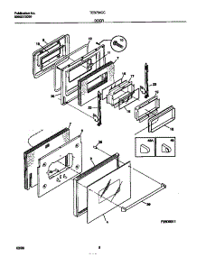 04 - Door parts for Frigidaire Oven TEB754CCBA from AppliancePartsPros.com