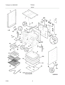 05 - Body parts for Tappan Range TEF353AQF from AppliancePartsPros.com