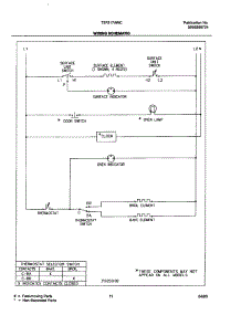 11 - Wiring Schematic parts for Tappan Range TEF317AWC from AppliancePartsPros.com
