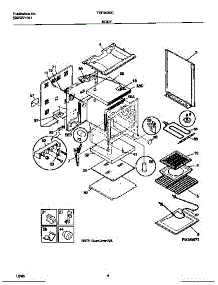 03 - Body parts for Frigidaire Range TEF350SCWA from AppliancePartsPros.com