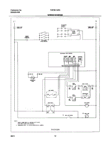 12 - Wiring Diagram parts for Tappan Range TGF351AWA from AppliancePartsPros.com