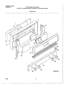 03 - Backguard parts for Tappan Range TGF351SHWC from AppliancePartsPros.com