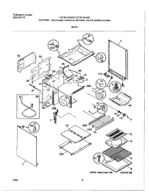 07 - Body parts for Tappan Range TGF351SHWC from AppliancePartsPros.com