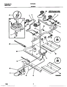 03 - Burner parts for Frigidaire Range TGF354SCDB from AppliancePartsPros.com