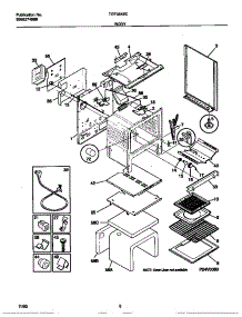 04 - Body parts for Frigidaire Range TGF354SCDB from AppliancePartsPros.com