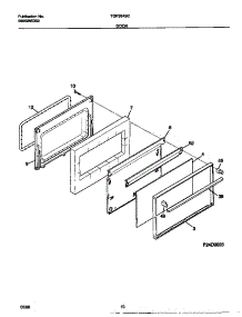 06 - Door parts for Frigidaire Range TGF354SCDC from AppliancePartsPros.com