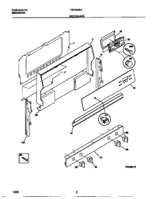 02 - Backguard parts for Frigidaire Range TGF355BEDB from AppliancePartsPros.com