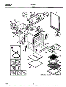 04 - Body parts for Frigidaire Range TGF355BEDB from AppliancePartsPros.com