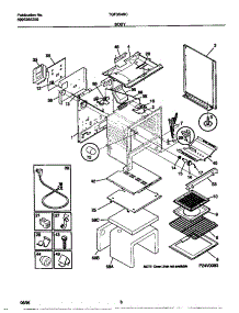 04 - Body parts for Frigidaire Range TGF354SCWC from AppliancePartsPros.com