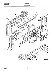 02 - Backguard parts for Frigidaire Range TGF362BBBE from AppliancePartsPros.com
