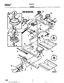 03 - Burner parts for Frigidaire Range TGF357CCTC from AppliancePartsPros.com