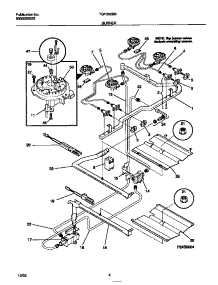03 - Burner parts for Frigidaire Range TGF362BBBE from AppliancePartsPros.com