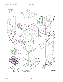 05 - Body parts for Tappan Range TEF351EWF from AppliancePartsPros.com
