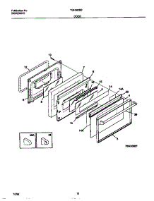 06 - Door parts for Frigidaire Range TGF362BBBE from AppliancePartsPros.com