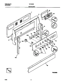 02 - Backguard parts for Frigidaire Range TEF365BEDB from AppliancePartsPros.com