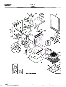 03 - Body parts for Frigidaire Range TEF367CCTC from AppliancePartsPros.com
