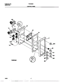 03 - Control Panel parts for Frigidaire Range TEO353SCDA from AppliancePartsPros.com