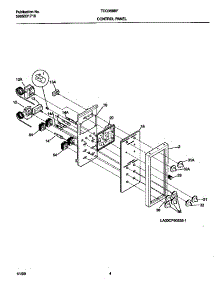 03 - Control Panel parts for Frigidaire Range TEO356BFD3 from AppliancePartsPros.com