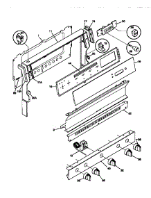 02 - Backguard parts for Frigidaire Range TGF330WCDA from AppliancePartsPros.com