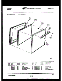 03 - Door Parts parts for Frigidaire Range 37-0007-00-07 from AppliancePartsPros.com