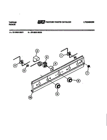 03 - Control Panel parts for Frigidaire Range 36-3052-45-08 from AppliancePartsPros.com