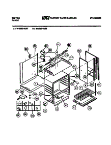 09 - Body Parts parts for Frigidaire Range 36-3052-45-08 from AppliancePartsPros.com