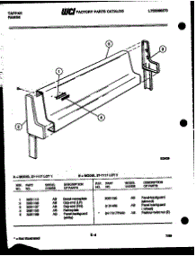 03 - Backguard parts for Frigidaire Range 37-1117-23-02 from AppliancePartsPros.com