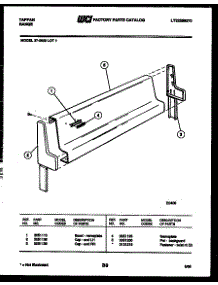 03 - Backguard parts for Frigidaire Range 37-2639-00-01 from AppliancePartsPros.com