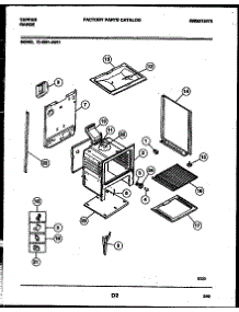07 - Lower Body Parts parts for Frigidaire Range 72-3651-00-01 from AppliancePartsPros.com